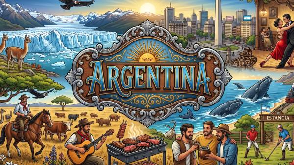 Trivia de Argentina con Buenos Aires, Patagonia, tango, fútbol y paisajes argentinos