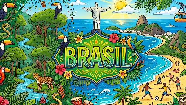Trivia de Brasil con Río de Janeiro, Amazonas, fútbol y cultura brasileña