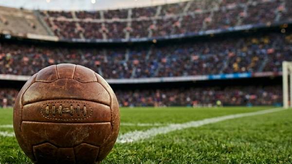 Historic World Cup trophy and legendary football moments from tournament history